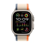 Apple Watch Ultra 2 GPS + Cellular 49 mm koperta tytanowa + opaska Trail rozmiar S/M pomarańczowo-beżowy
