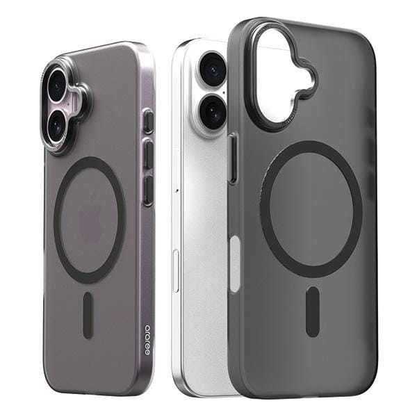 Araree etui Aero Frame iPhone 16 6.1" przeźroczysty-czarny/clear black AR20-02119A