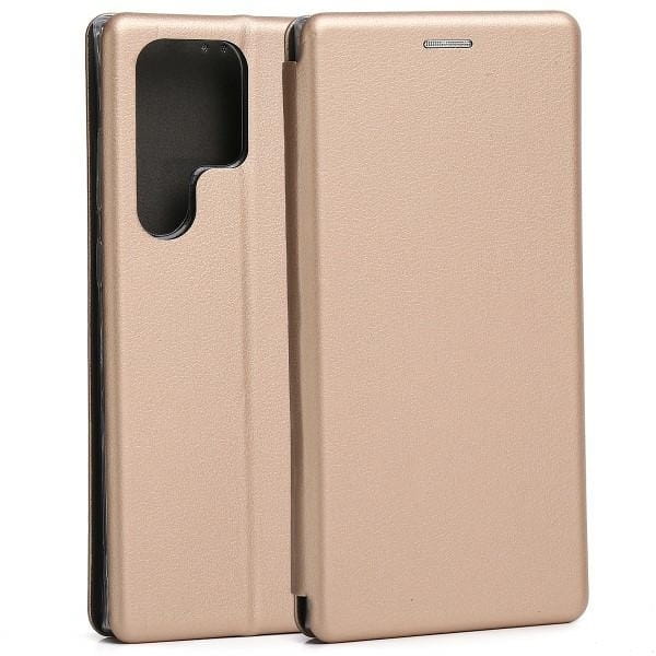 Beline Etui Book Magnetic Samsung S23 Ultra S918 złoty/gold