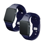3MK Silicone Watch Strap granatowy/ocean blue dla Apple Watch 42/44/45/49mm