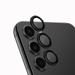 UNIQ Optix Aluminium Camera Lens Protector Samsung S24 S921 midnight black szkło na obiektyw aparatu z aplikatorem