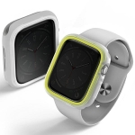 UNIQ etui Moduo Apple Watch Series 4/5/6/7/8/9/SE/SE2 44/45mm limonka-biały/lime-white
