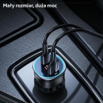USAMS Ład. sam. 1xUSB+1xUSB-C C26 95W (only head) Fast Charge czarny/black CC146TC01 (US-CC146)