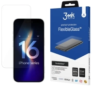 Nietłukące szkło hybrydowe na Apple iPhone 16 - 3mk FlexibleGlass