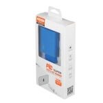 Ładowarka sieciowa 20 W Power Delivery Somostel SMS-78 kabel USB-C niebieska