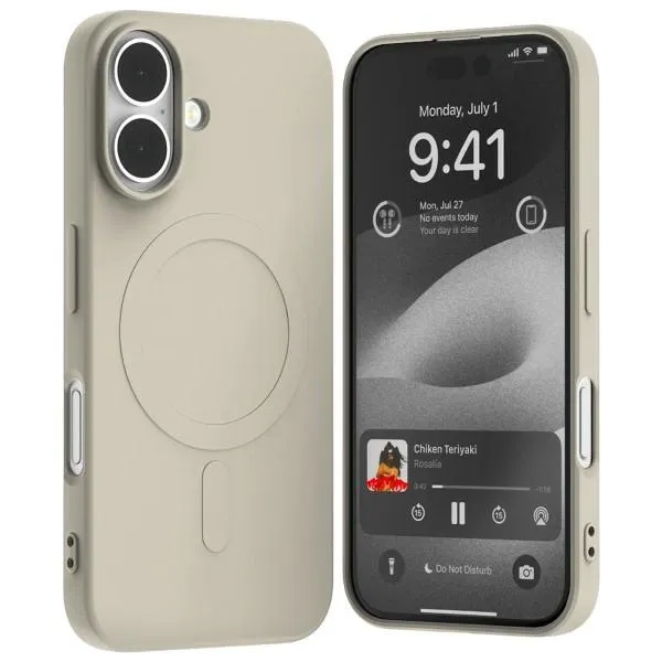 Etui do iPhone 16 Mercury MagSafe Semi-Silicone kamienne