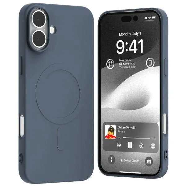 Etui do iPhone 16 Plus Mercury MagSafe Semi-Silicone jasnoniebieskie
