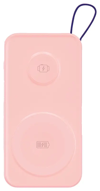 Powerbank 3mk PastelUp 10000 mAh 22.5 W MagSafe QI USB-A, USB-C, Lightning różowy