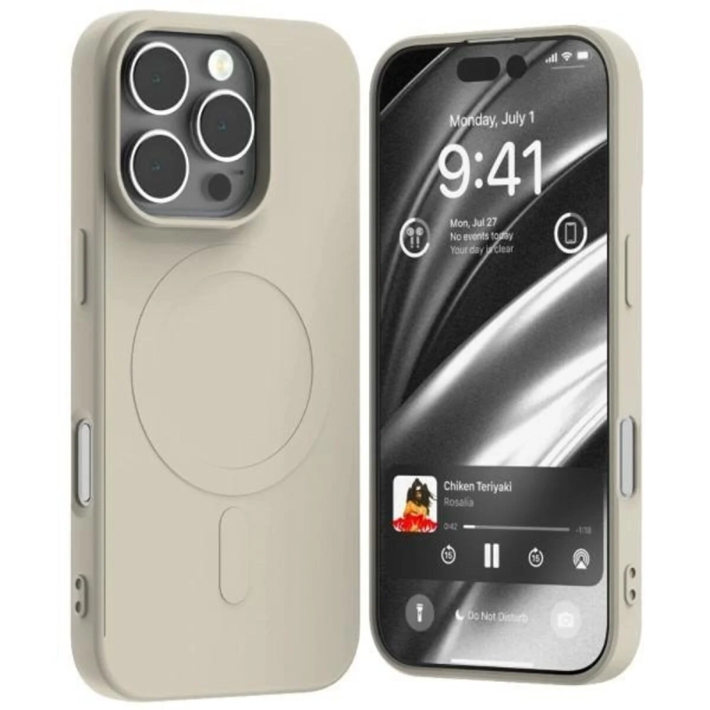 Etui do iPhone 16 Pro Mercury MagSafe Semi-Silicone kamienny