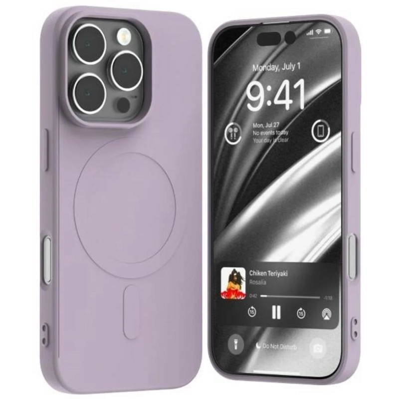 Etui do iPhone 16 Pro Mercury MagSafe Semi-Silicone liliowy fiolet