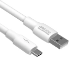 Kabel USB-A / USB-C 6 A 120 W 1m Quick Charge QC3.0 Somostel SMS-BA02 biały
