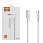 Kabel USB-A / USB-C 6 A 120 W 1m Quick Charge QC3.0 Somostel SMS-BA02 biały