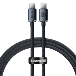 Kabel USB-C Power Delivery Quick Charge 3.0 100 W 1,2 m Baseus Crystal Shine CAJY000601 czarny