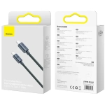 Kabel USB-C Power Delivery Quick Charge 3.0 100 W 1,2 m Baseus Crystal Shine CAJY000601 czarny