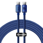 Kabel USB-C Power Delivery Quick Charge 3.0 100 W 1,2 m Baseus Crystal Shine CAJY000603 niebieski