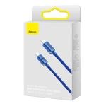 Kabel USB-C Power Delivery Quick Charge 3.0 100 W 1,2 m Baseus Crystal Shine CAJY000603 niebieski