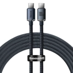 Kabel USB-C Power Delivery Quick Charge 3.0 100 W 2 m Baseus Crystal Shine CAJY000701 czarny