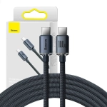Kabel USB-C Power Delivery Quick Charge 3.0 100 W 2 m Baseus Crystal Shine CAJY000701 czarny