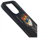 Nimmy etui iPhone 15 Pro 6.1" czarny/black Glasses Cool Cat