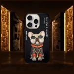 Nimmy etui iPhone 16 Pro Max 6.9" czarny/black Glasses Cool Dog