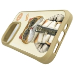 Nimmy etui iPhone 15 Pro Max 6.7" khaki Cool&Cute 2.0 Cat