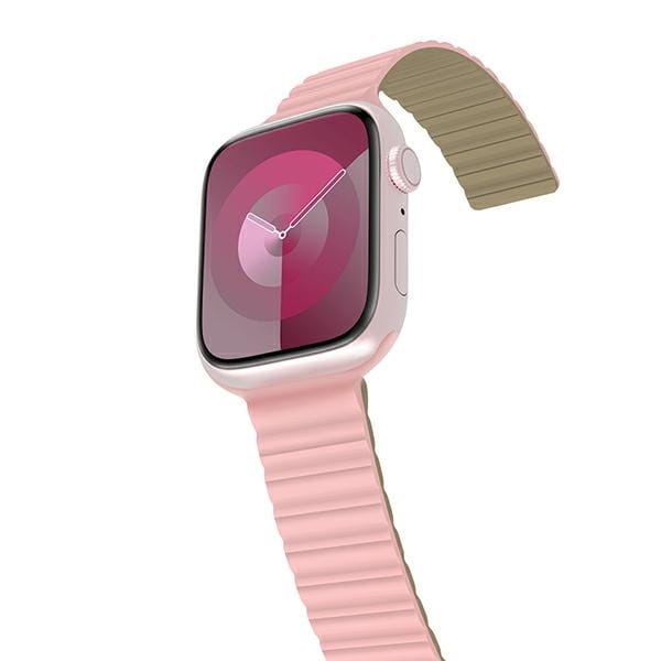 Araree pasek Silicone Link Apple Watch 38/40/41mm różowo-zielony/pink-khaki AR70-01908B