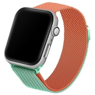 Beline pasek Apple Watch Steel 42/44/45/49 mm Zielono-pomarańczowy - Green-orange