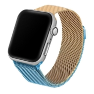 Beline pasek Apple Watch Steel 38/40/41mm Niebiesko-złoty - Blue-gold