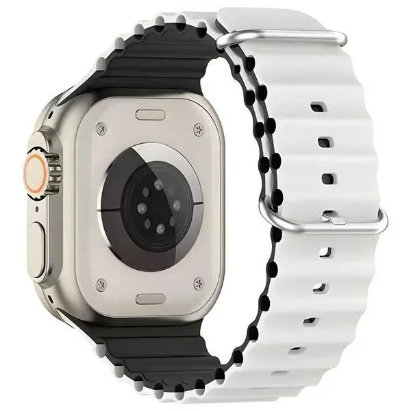 beline-pasek-apple-watch-silicone-waves-czarny-white-1.webp