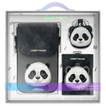 Nimmy Zestaw 3w1 torebka na telefon plus portfel plus etui na lokalizator czarny-black Big Eyed Pet 2.0 Panda-1.jpg