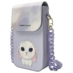 Nimmy Zestaw 3w1 torebka na telefon plus portfel plus etui na lokalizator fioletowy-purple Big Eyed Pet 2.0 Rabbit-1.webp