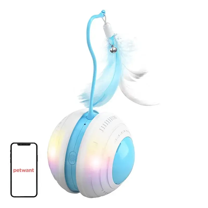 Interaktywna pilka dla kota Petwant MDE1600-1.webp