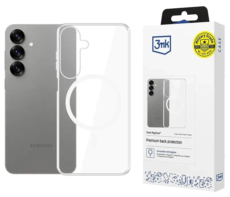Etui do Samsung Galaxy S25 - 3mk Clear MagCase