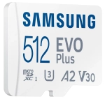 Karta pamięci Samsung microSDXC EVO Plus 2024 512 GB A2 V30 U3 UHS-I (160 MB/s) + adapter SD
