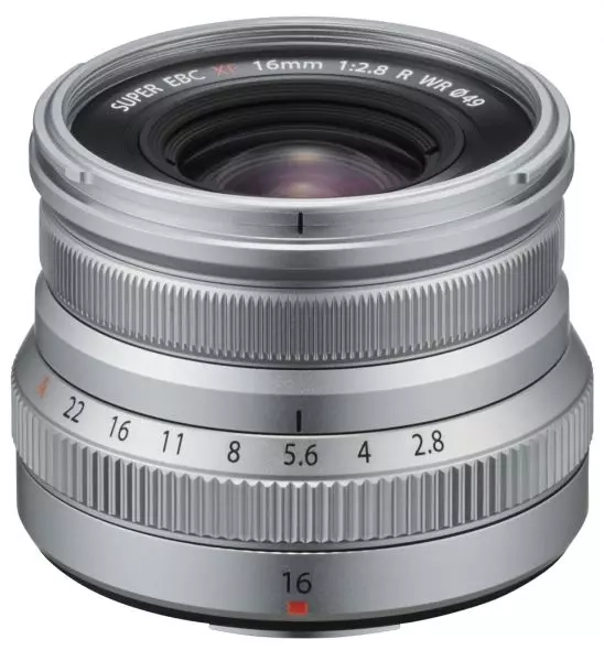 Obiektyw FujiFilm Fujinon XF 16 mm f/2.8 R WR Srebrny