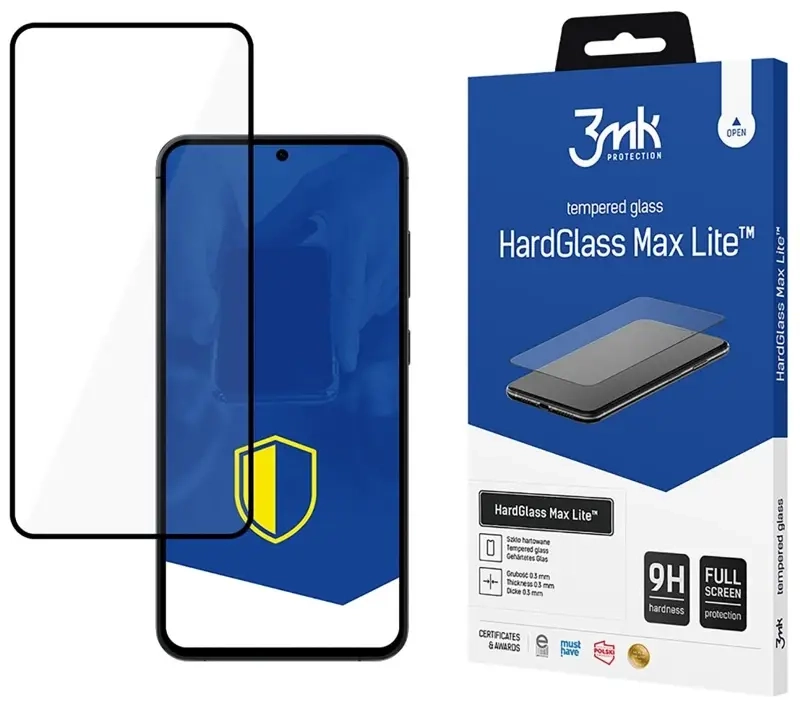 Szkło hartowane do Samsung Galaxy S25 3mk HardGlass Max Lite z czarną ramką
