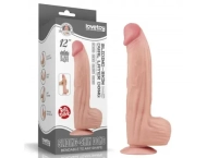 King Sized Sliding Skin Dual Layer Dong 12''