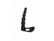 Silikonowy strap-on – pierścień na penisa, penetracja
