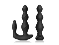 Korek analny z masażerem łechtaczki – 9 trybów, 17 cm