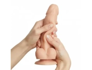 Realistyczne dildo z przyssawką – podwójna skóra 