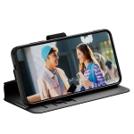 Etui z klapką do Samsung Galaxy S25 CARE by PanzerGlass Feature Wallet Kickstand czarne