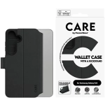 Etui z klapką do Samsung Galaxy S25 CARE by PanzerGlass Feature Wallet Kickstand czarne