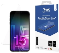Niepękające szkło hybrydowe na Apple iPhone 15 3mk FlexibleGlass Lite