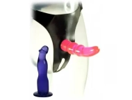 Majtki z penisem lesbijskie dildo do punktu G 18 cm