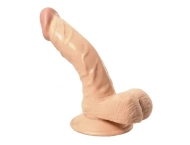 Dildo Penis z Jądrami i Przyssawką na Ścianę 16cm