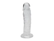 Przezroczyste Dildo Silikonowe z Przyssawką 19,3 cm