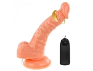 Wibrujący Żylasty Realistyczny Penis z Przyssawką 
