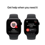 Apple Watch Series 10 (2024) GPS + Cellular 42 mm koperta aluminiowa Jet Black + pasek Black Sport Band S/M