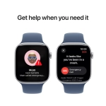 Apple Watch Series 10 (2024) GPS + Cellular 46mm koperta aluminiowa Silver + pasek Denim Sport Band M/L