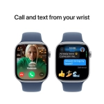 Apple Watch Series 10 (2024) GPS + Cellular 46mm koperta aluminiowa Silver + pasek Denim Sport Band M/L